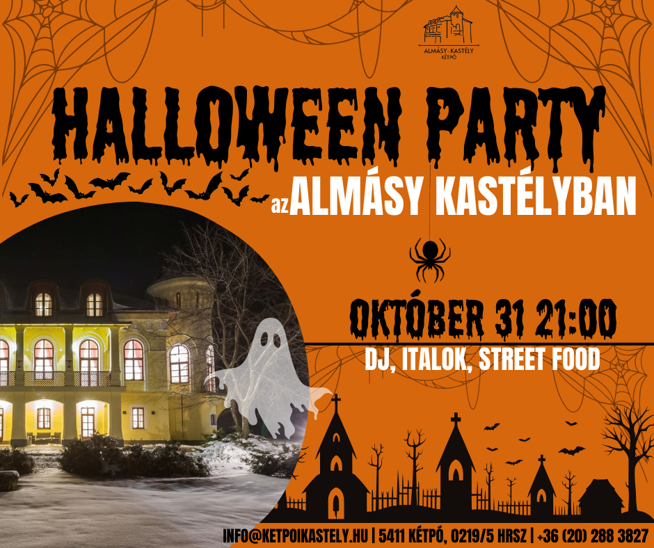 halloween party az Almásy-kastélyban Kétpón 2024.10.31